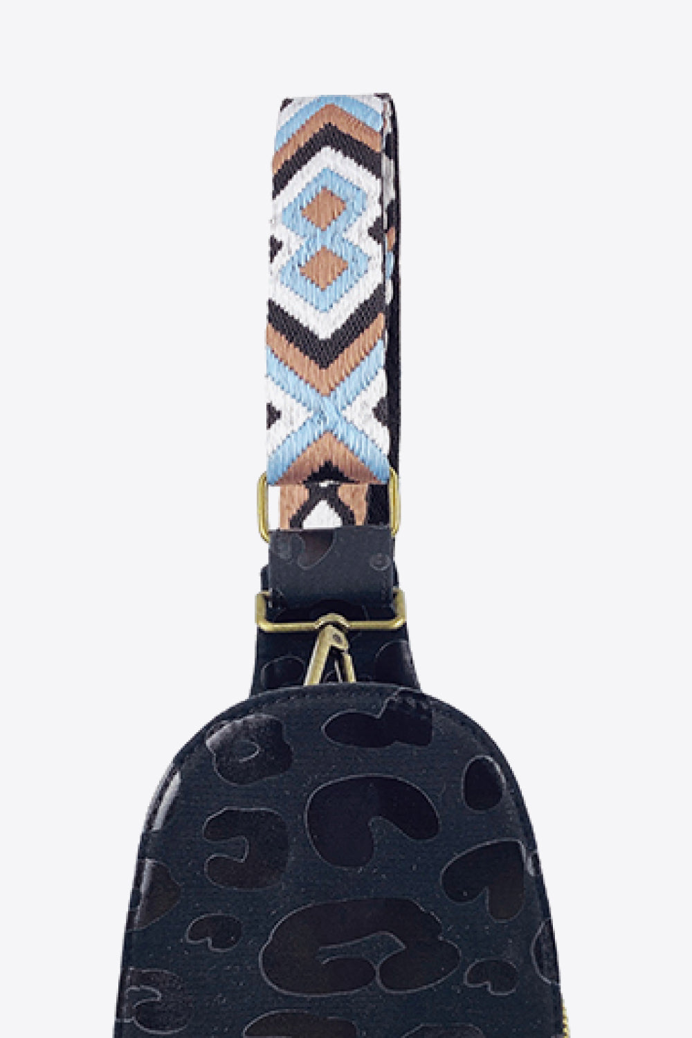 Leopard Leather Sling Bag