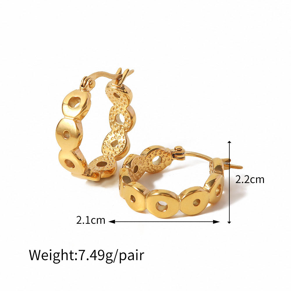 Simple circle Gold Earrings