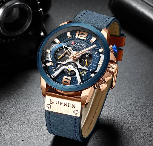 Men Leather Watch