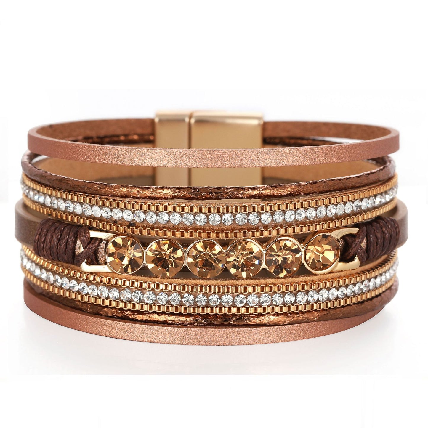 Multi-Layer Wide-Brimmed Bracelet