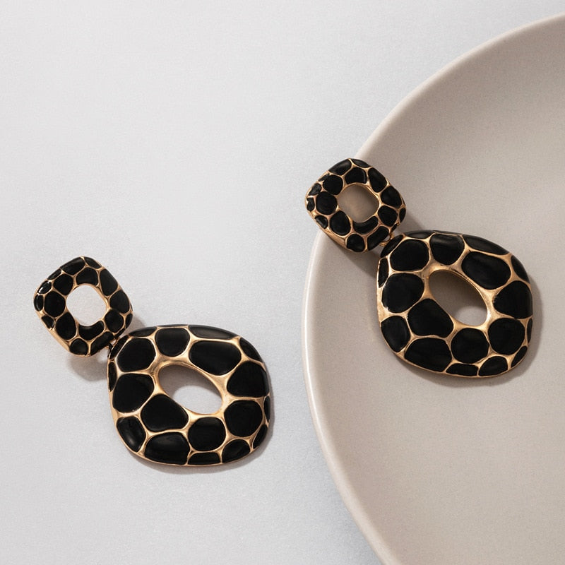 New Boho Leopard Print Earrings