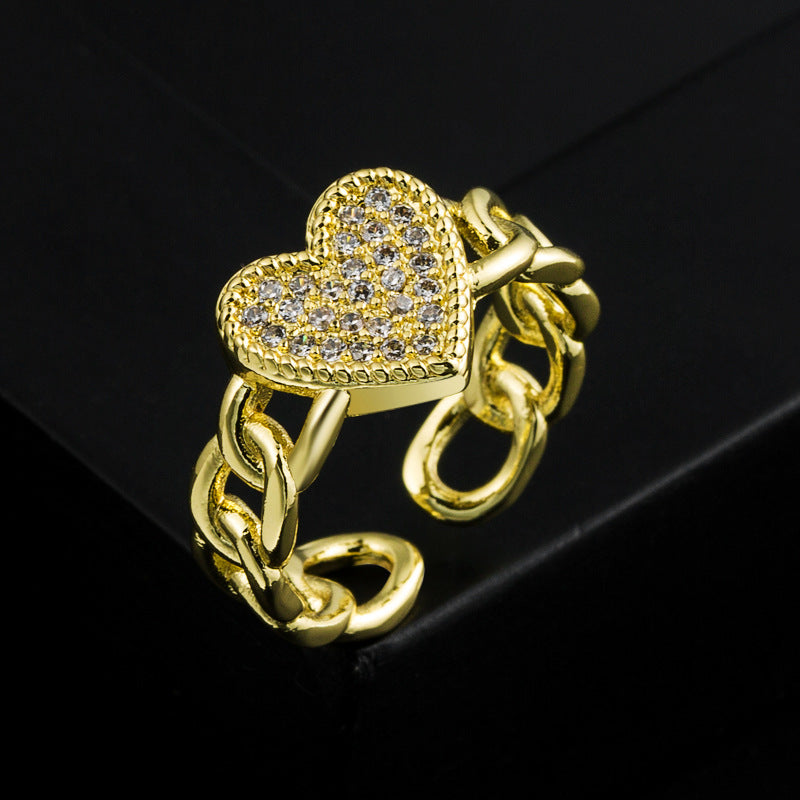 Gold Love Open Ring