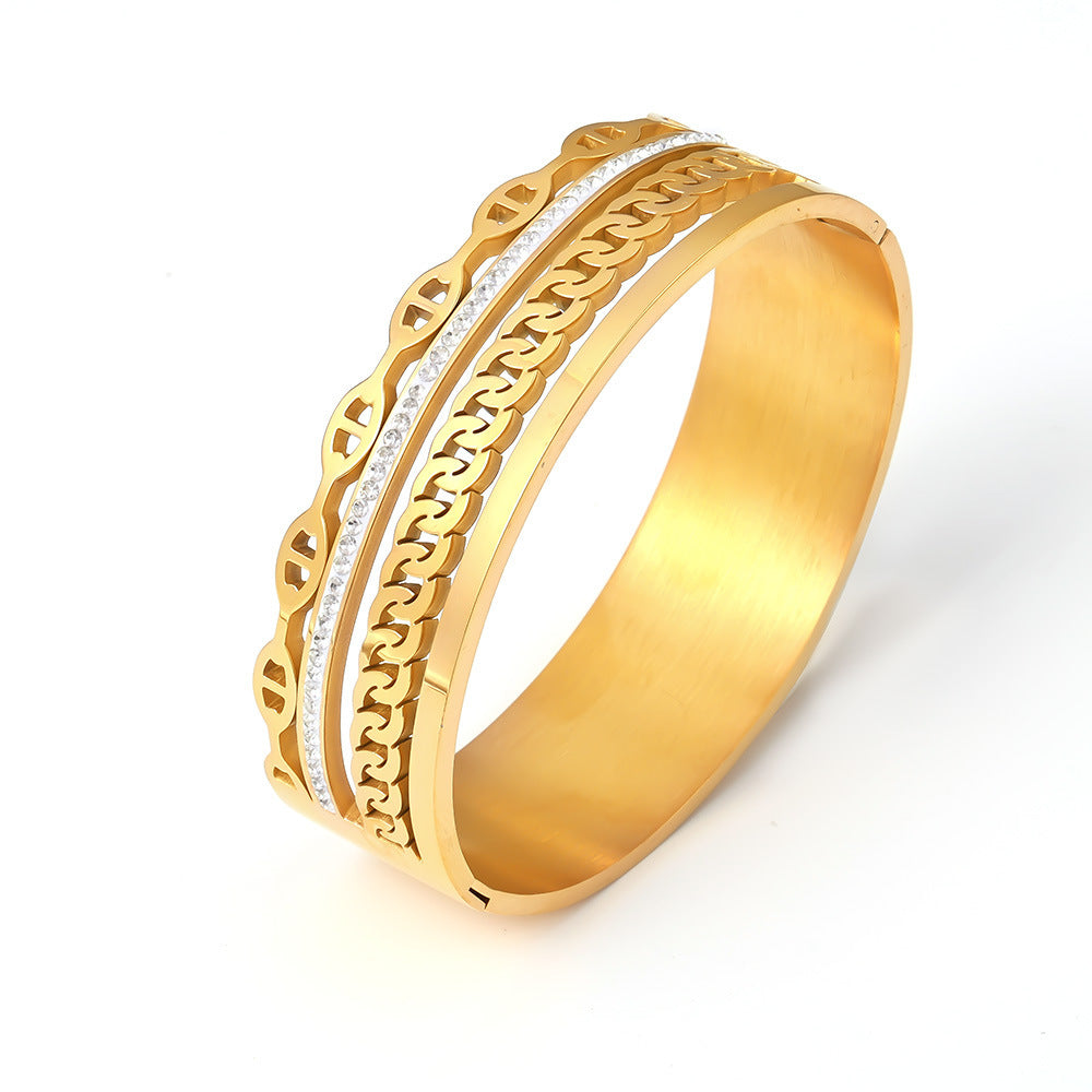 18K Gold Diamond Bracelet