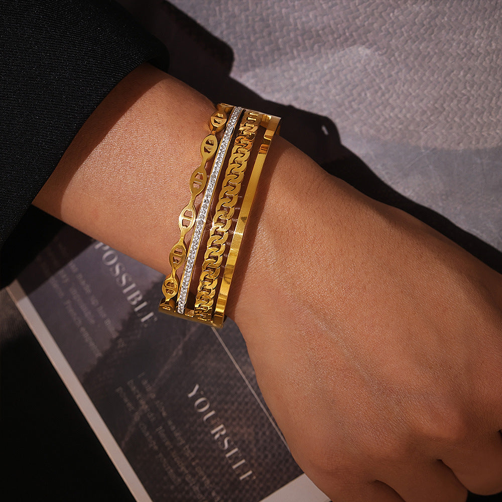 18K Gold Diamond Bracelet