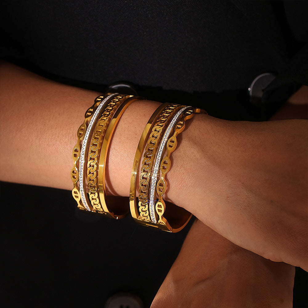 18K Gold Diamond Bracelet