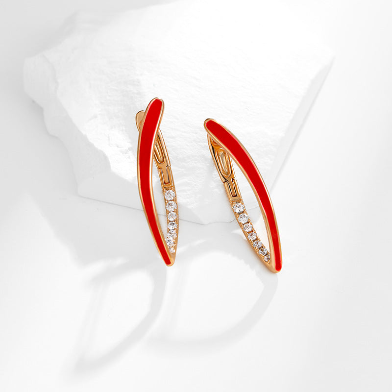 V-Shaped Exaggerated Earrings