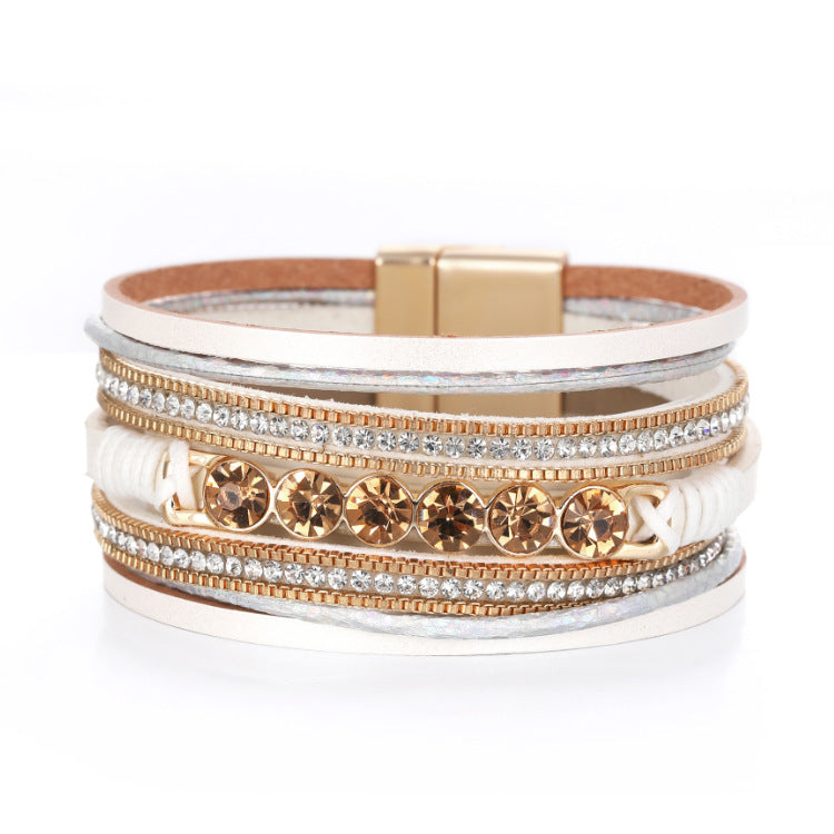 Multi-Layer Wide-Brimmed Bracelet