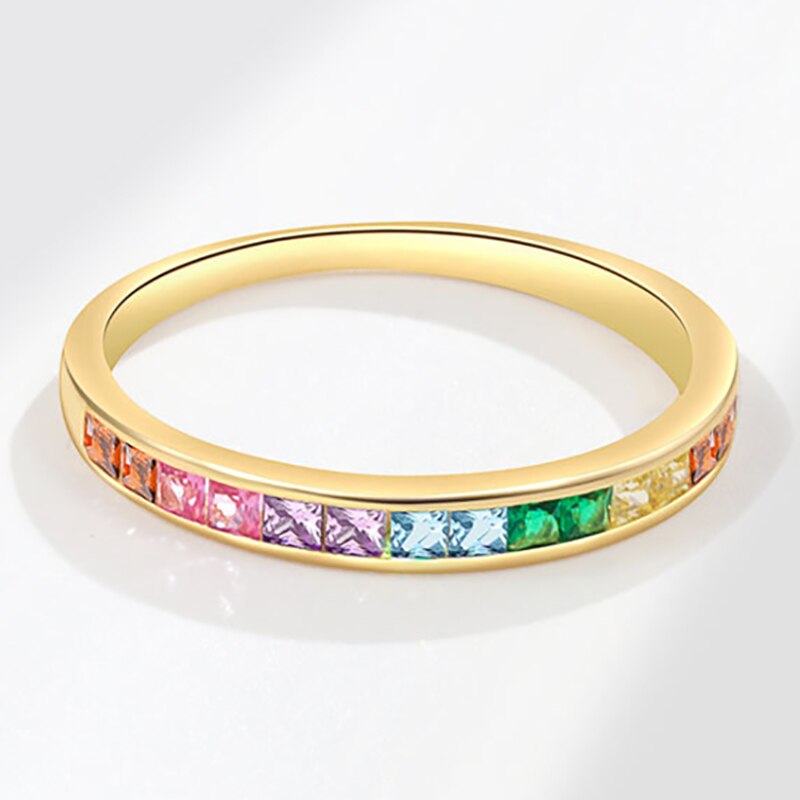 Gold Multicolor Ring