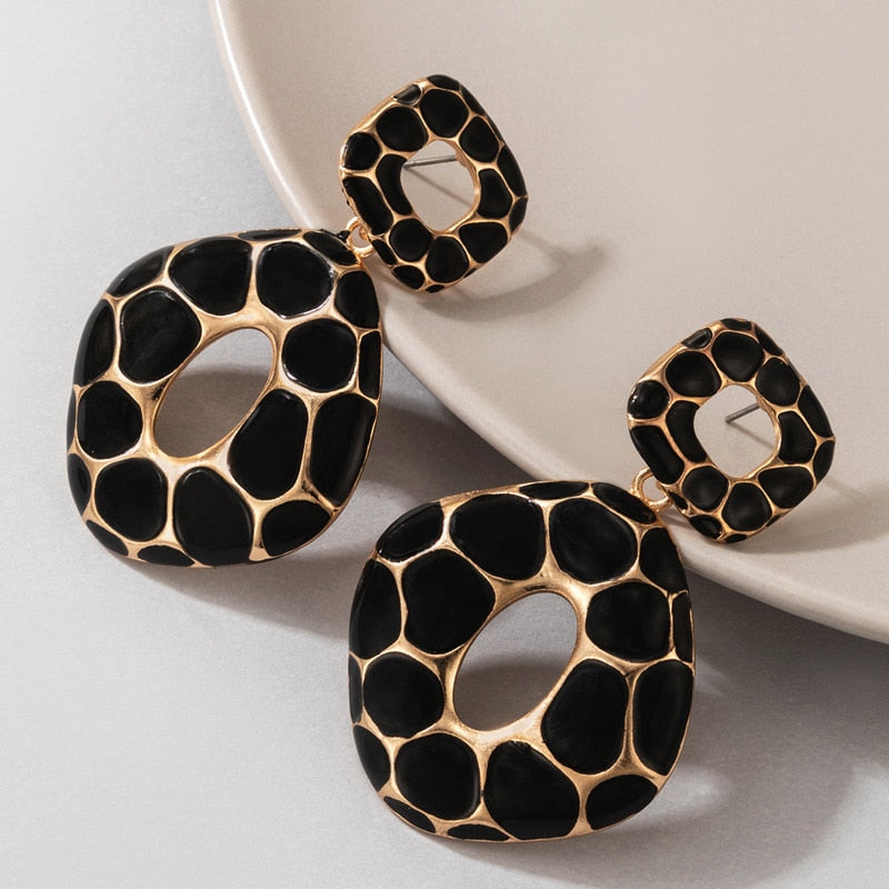 New Boho Leopard Print Earrings