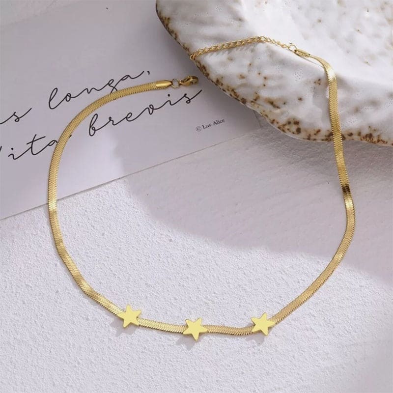 Gold Star Necklace