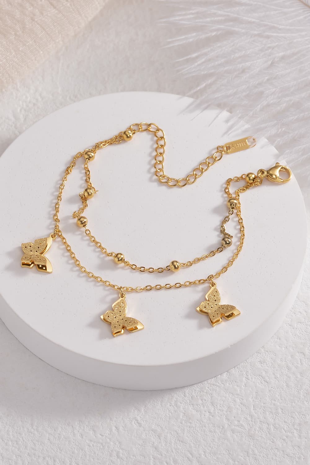 Butterfly Double-Layered Bracelet