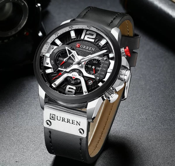 Men Leather Watch
