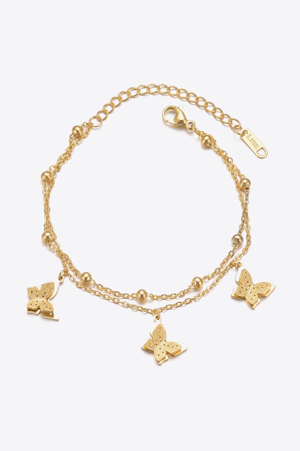 Butterfly Double-Layered Bracelet