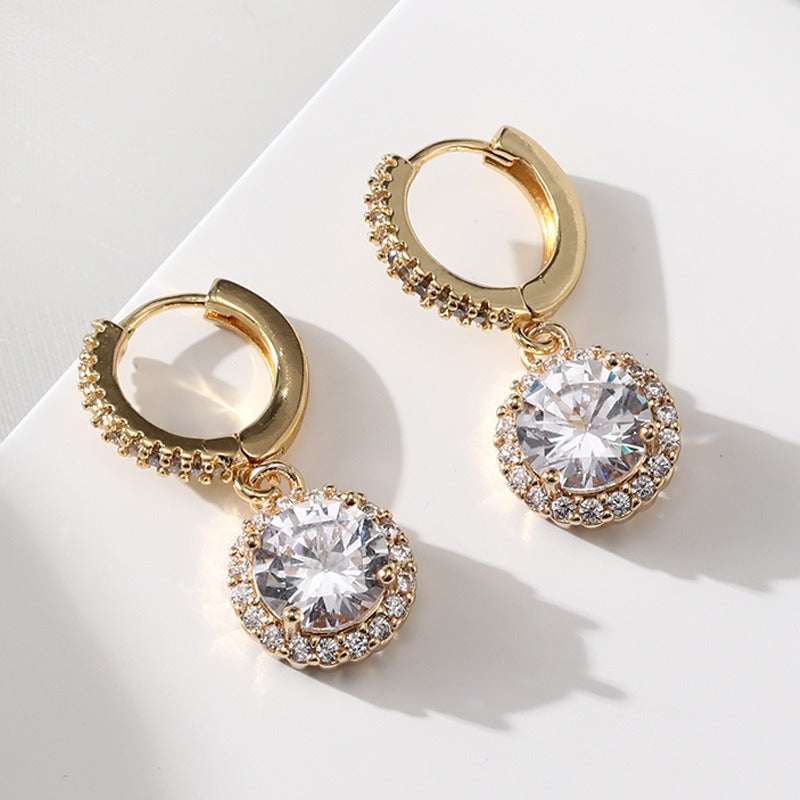 Sparkling Diamond Earrings