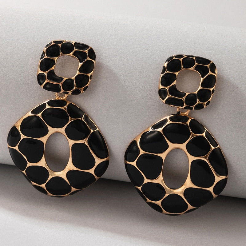 New Boho Leopard Print Earrings