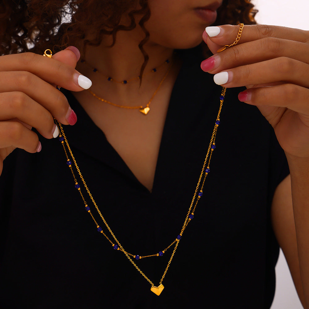 Double-Layered Heart Necklace