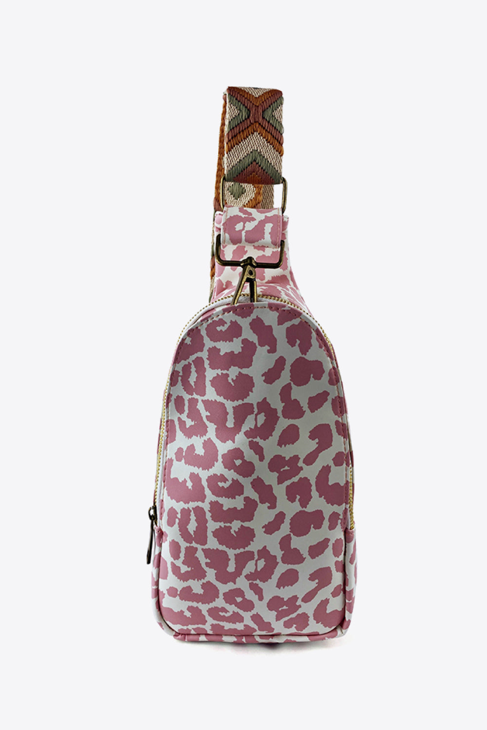 Leopard Leather Sling Bag