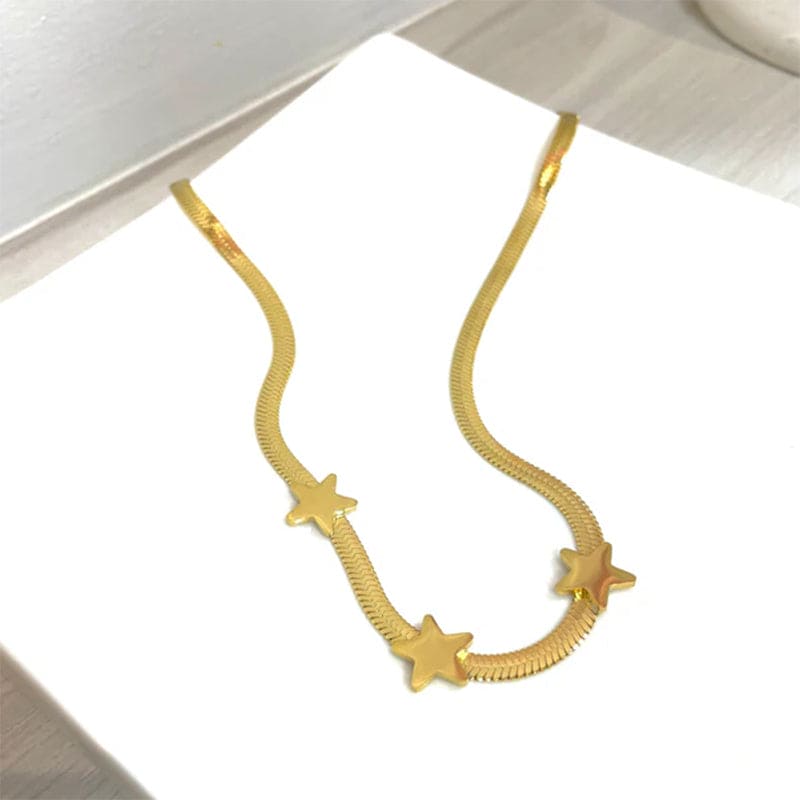 Gold Star Necklace