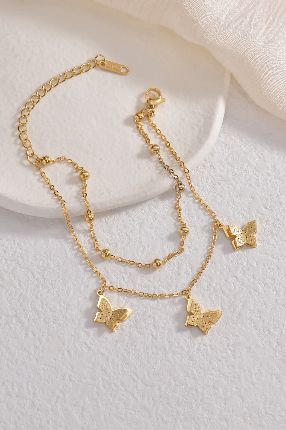 Butterfly Double-Layered Bracelet