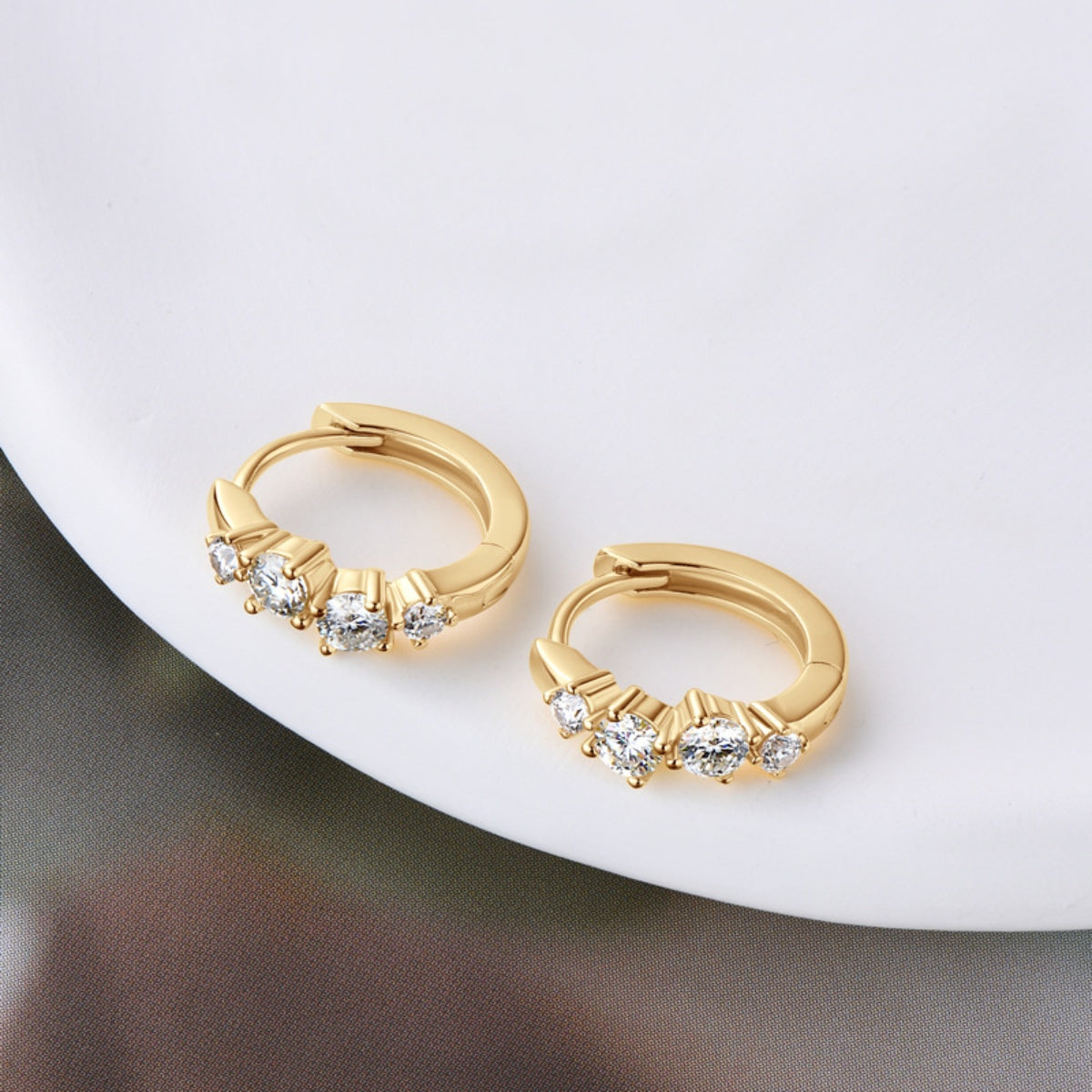 Gold Huggie Earrings