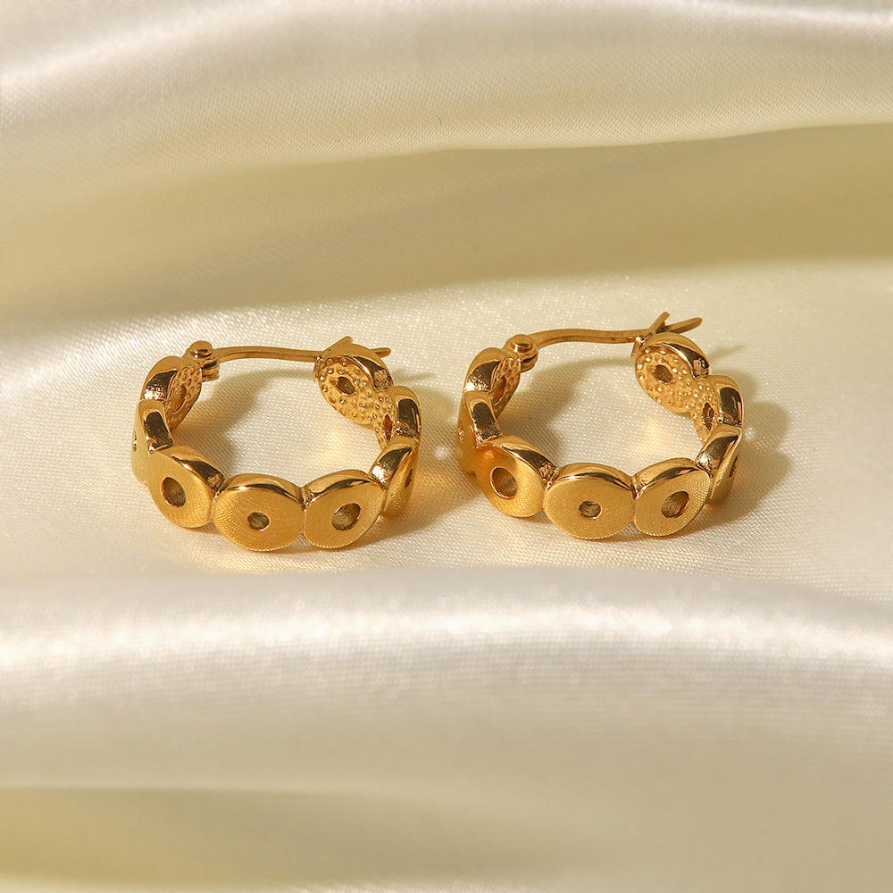 Simple circle Gold Earrings