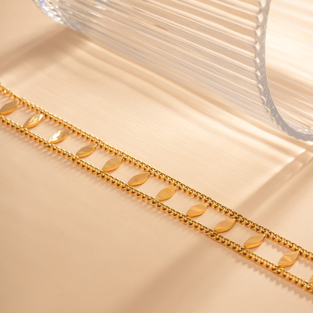 18K Gold Double Layer Versatile Necklace
