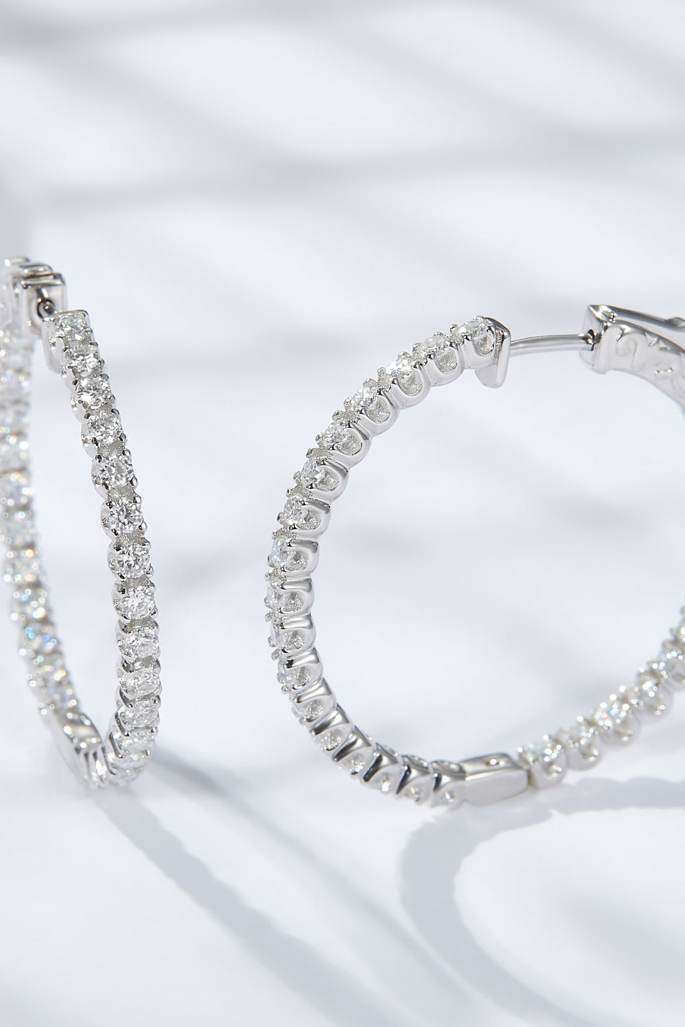 All Around Silver Hoop Earrings