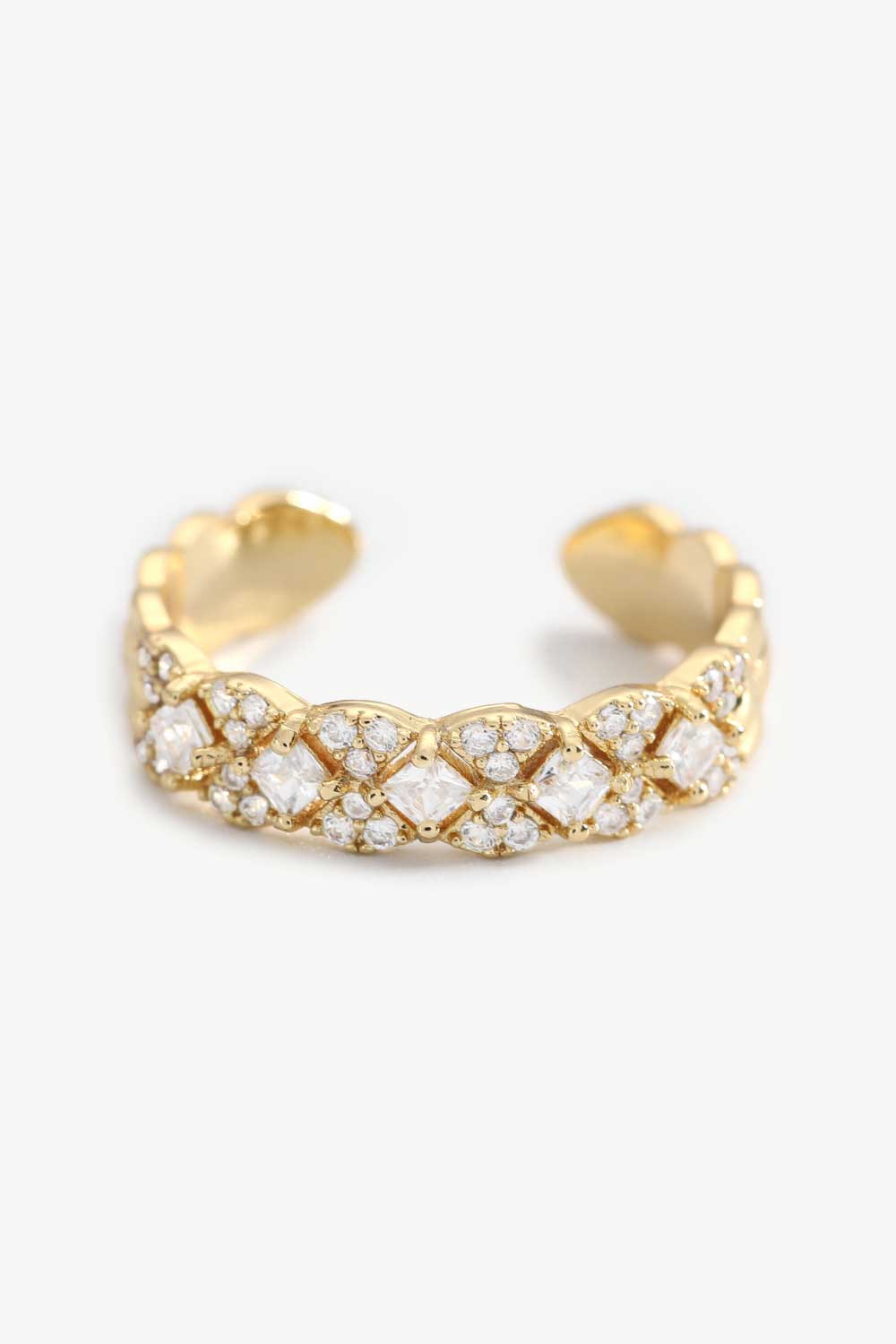 18K Gold Open Diamond Ring
