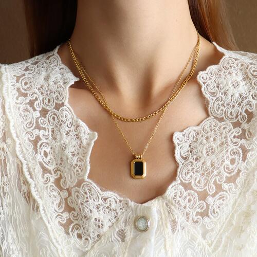 Gold- Black Necklace