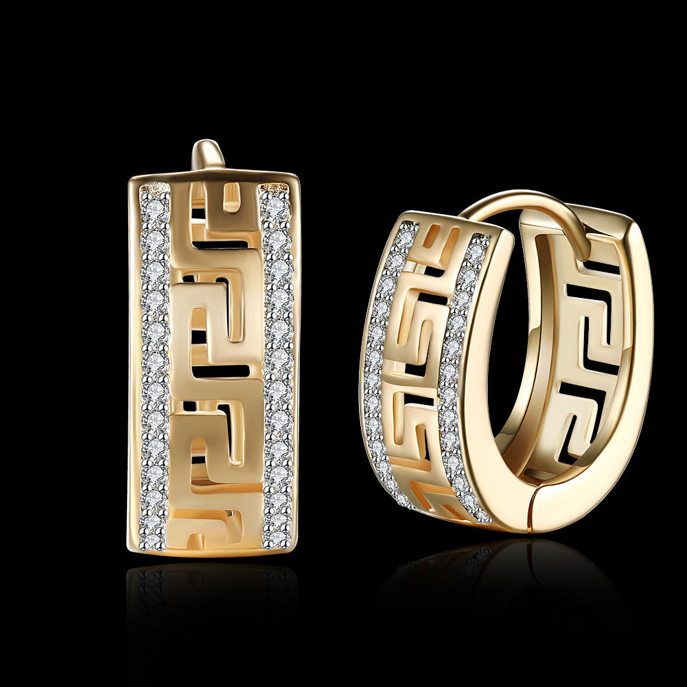 Champagne Diamond Hoop Earrings