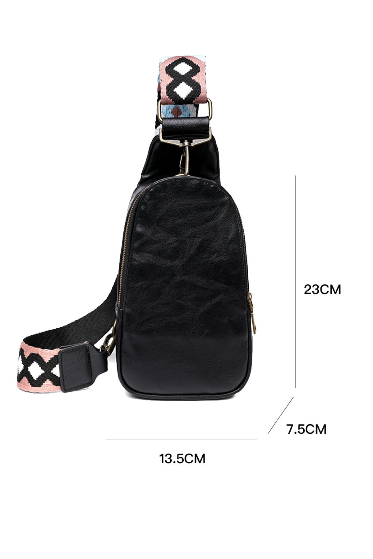Leather Zipped Crossbody Bag