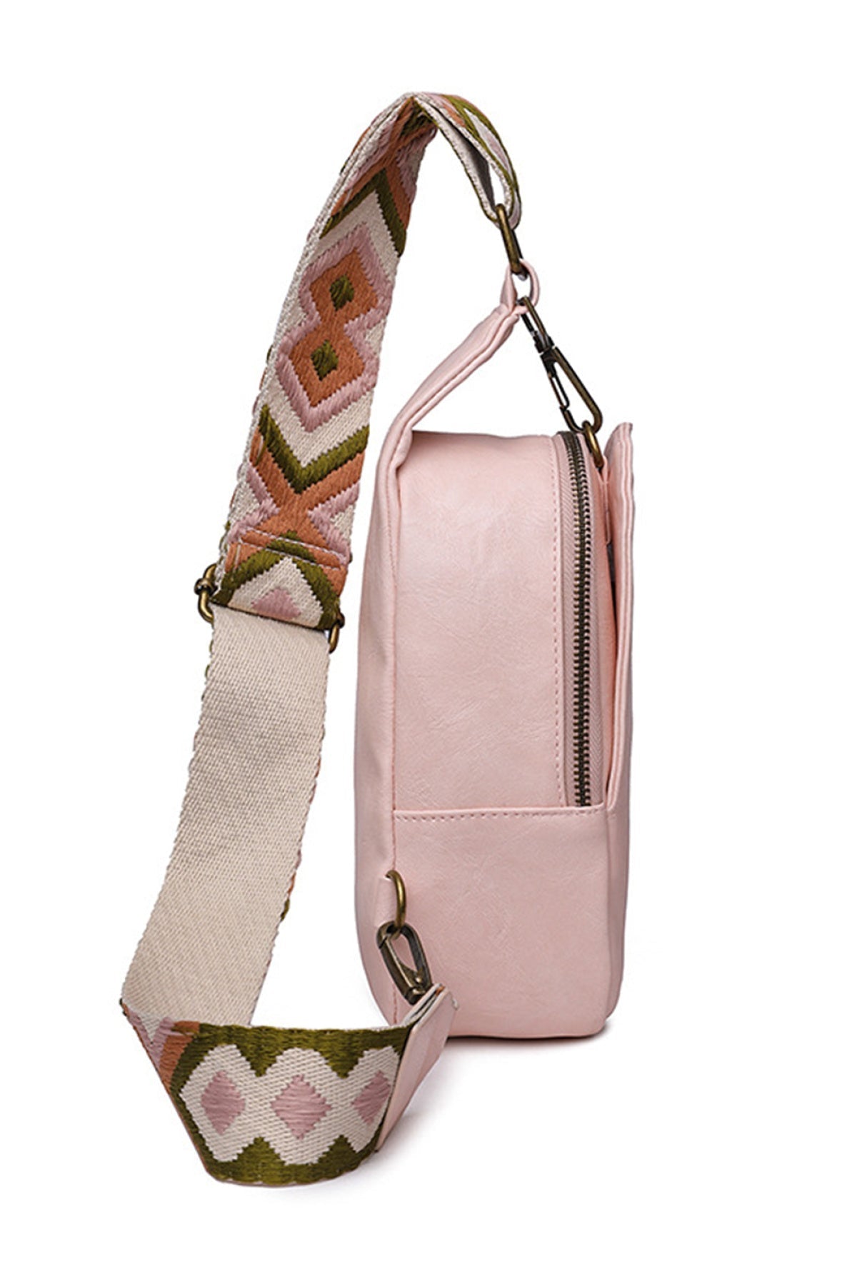 Leather Zipped Crossbody Bag
