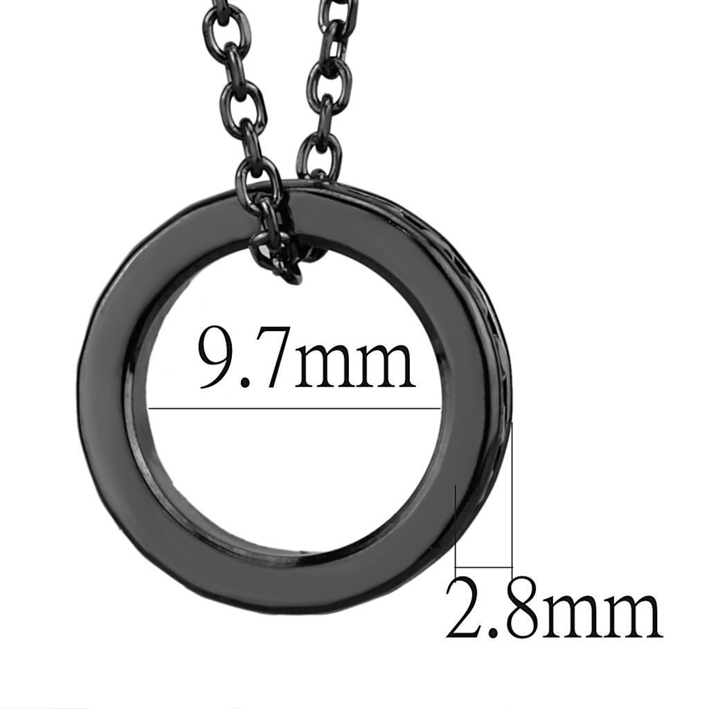 Light Black Chain Pendant