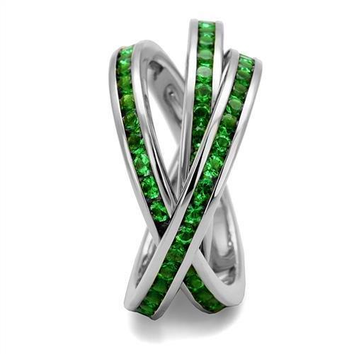 Sterling Silver Emerald Ring