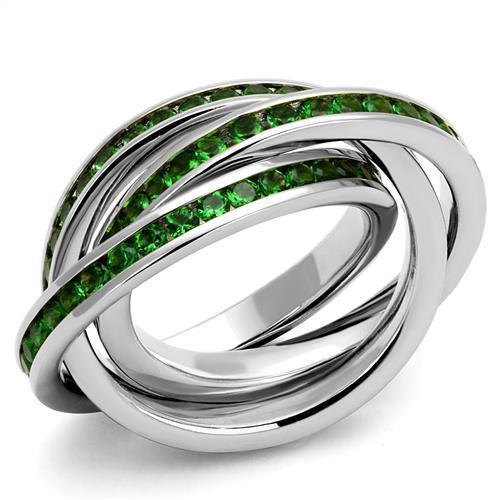 Sterling Silver Emerald Ring
