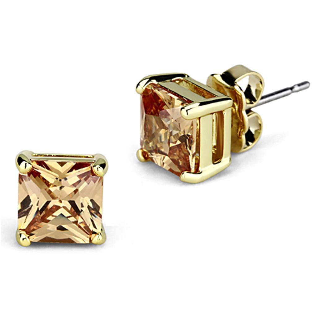 Gold Champagne Earrings
