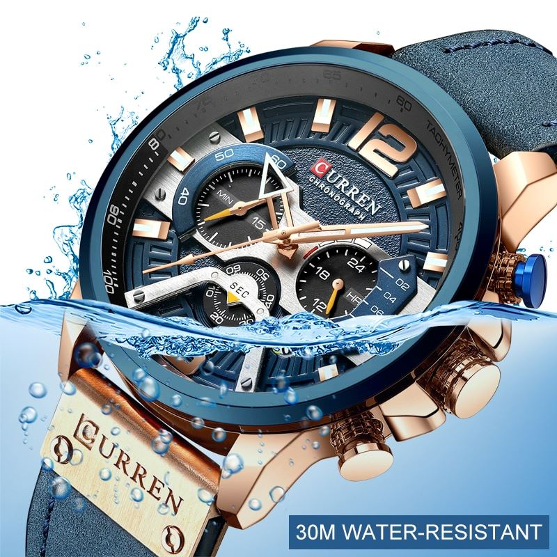 Men Leather Watch
