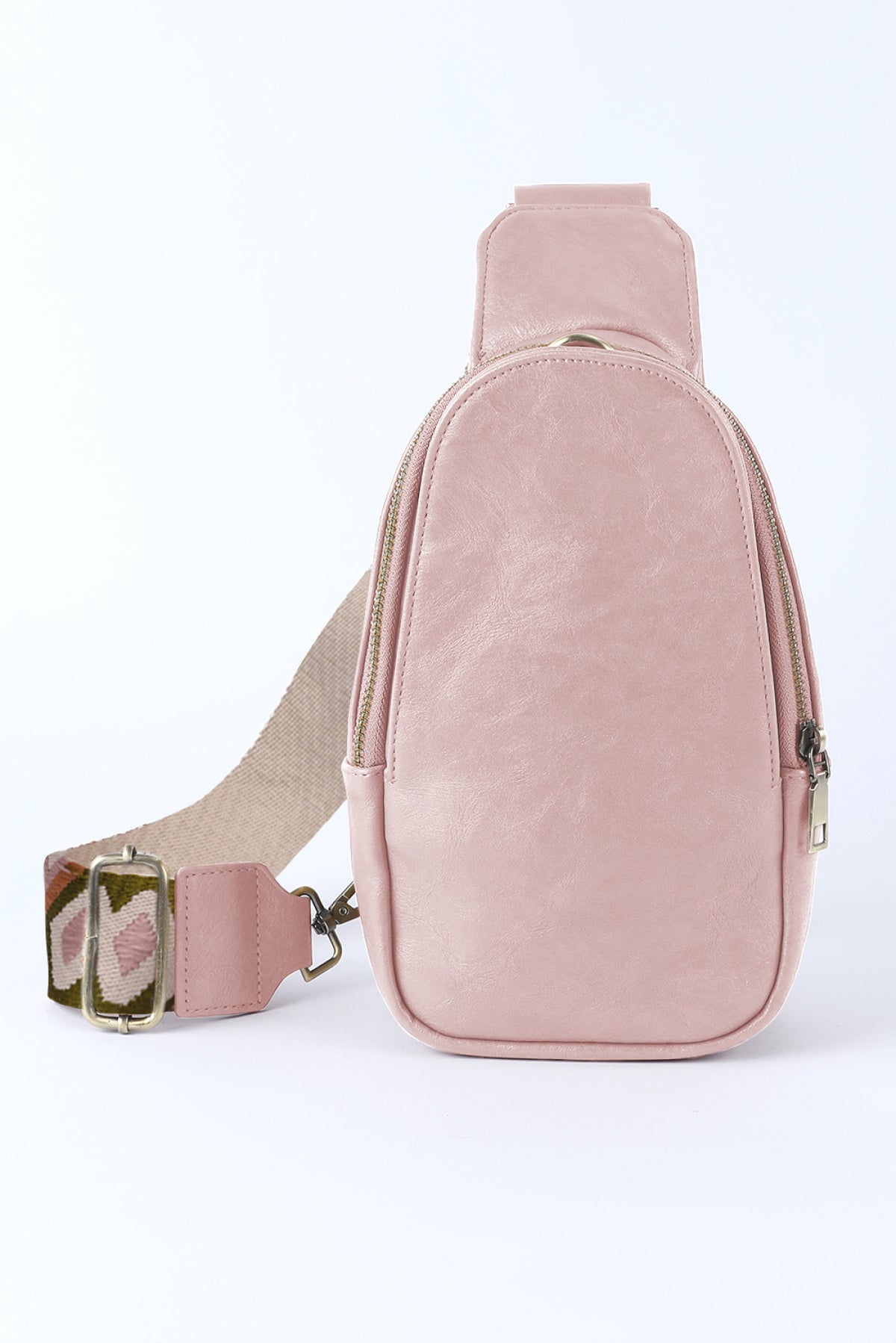 Leather Zipped Crossbody Bag