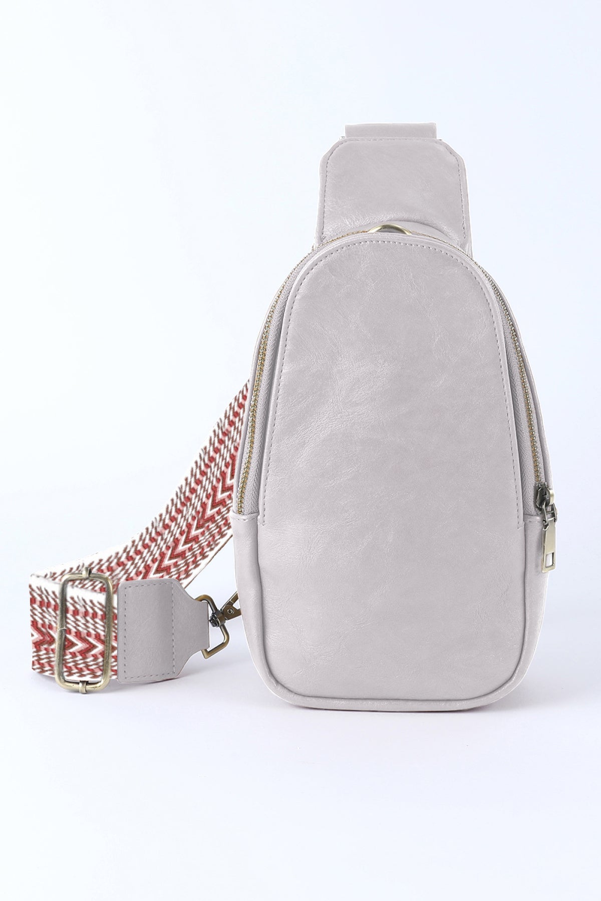 Leather Zipped Crossbody Bag