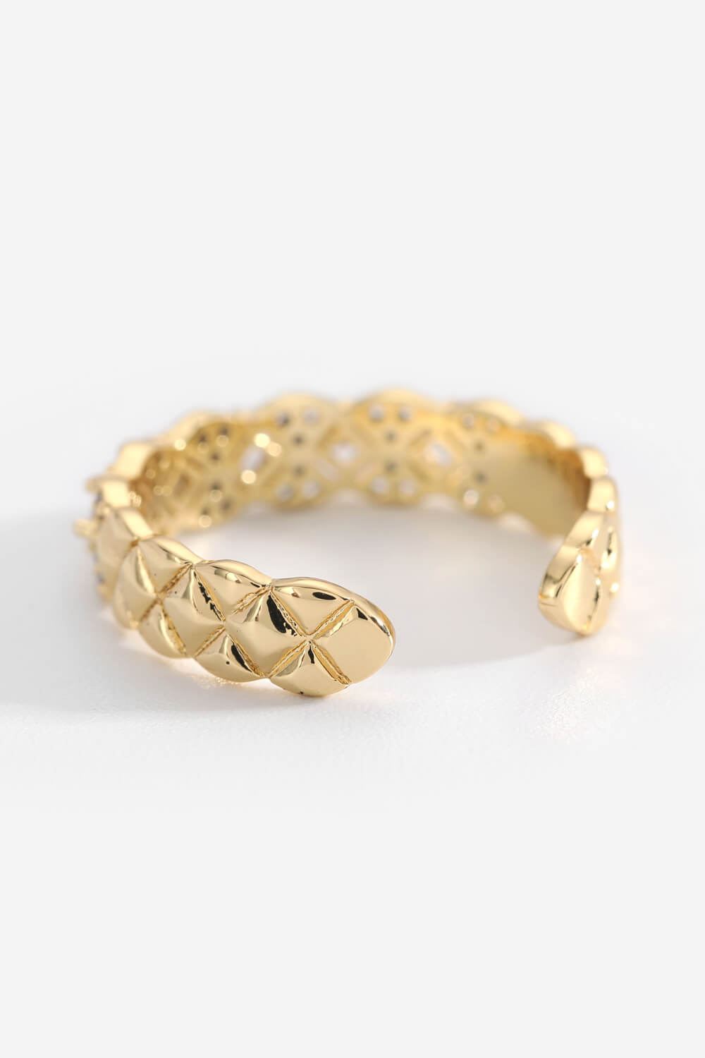 18K Gold Open Diamond Ring
