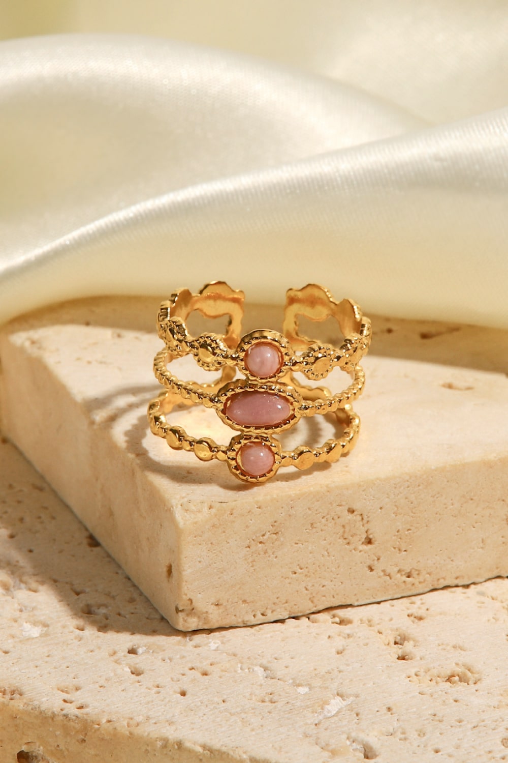 Triple-Layered Open Ring