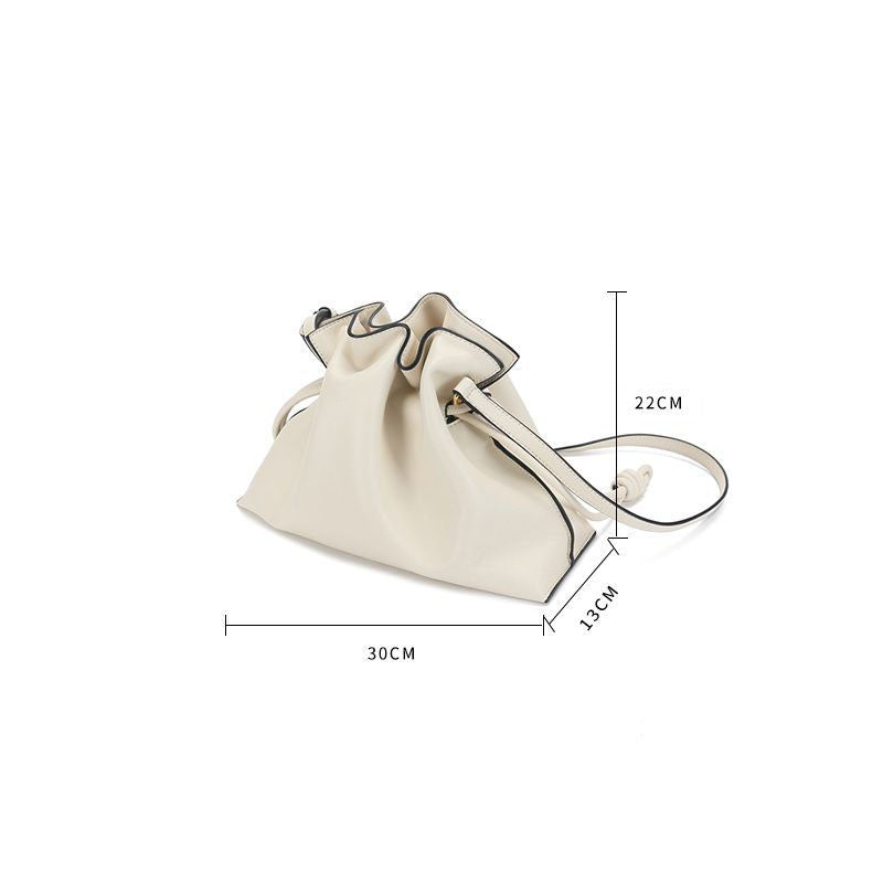 Crossbody Bucket Leather Shoulder Bag