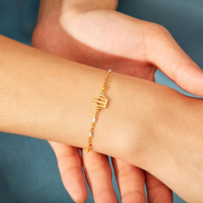 Gold Crown Bracelet