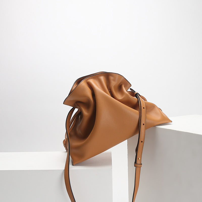 Crossbody Bucket Leather Shoulder Bag