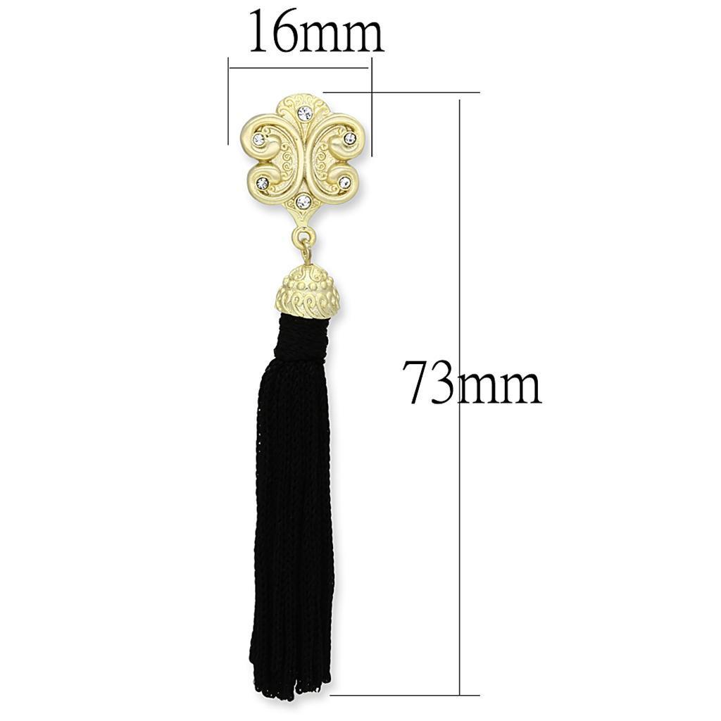Gold & Brush Brass Earrings