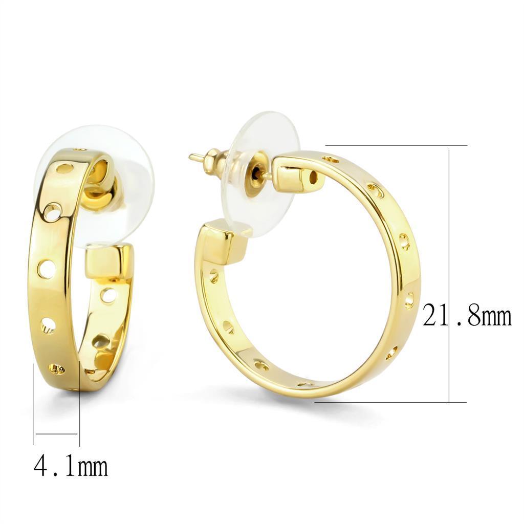 Gold Brass Earrings