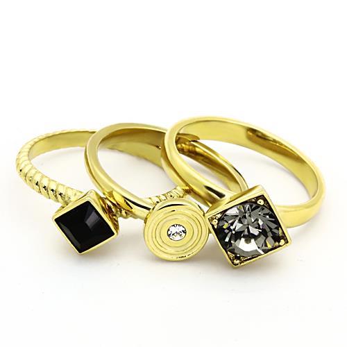 Gold Design Three-set Ring