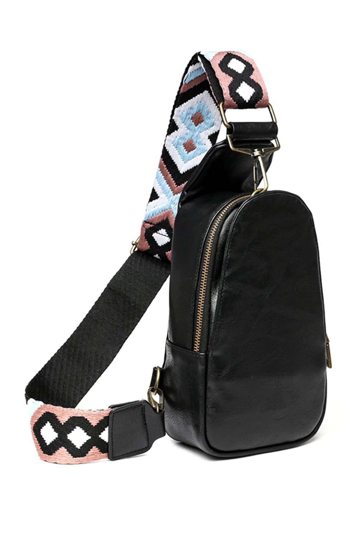 Leather Zipped Crossbody Bag