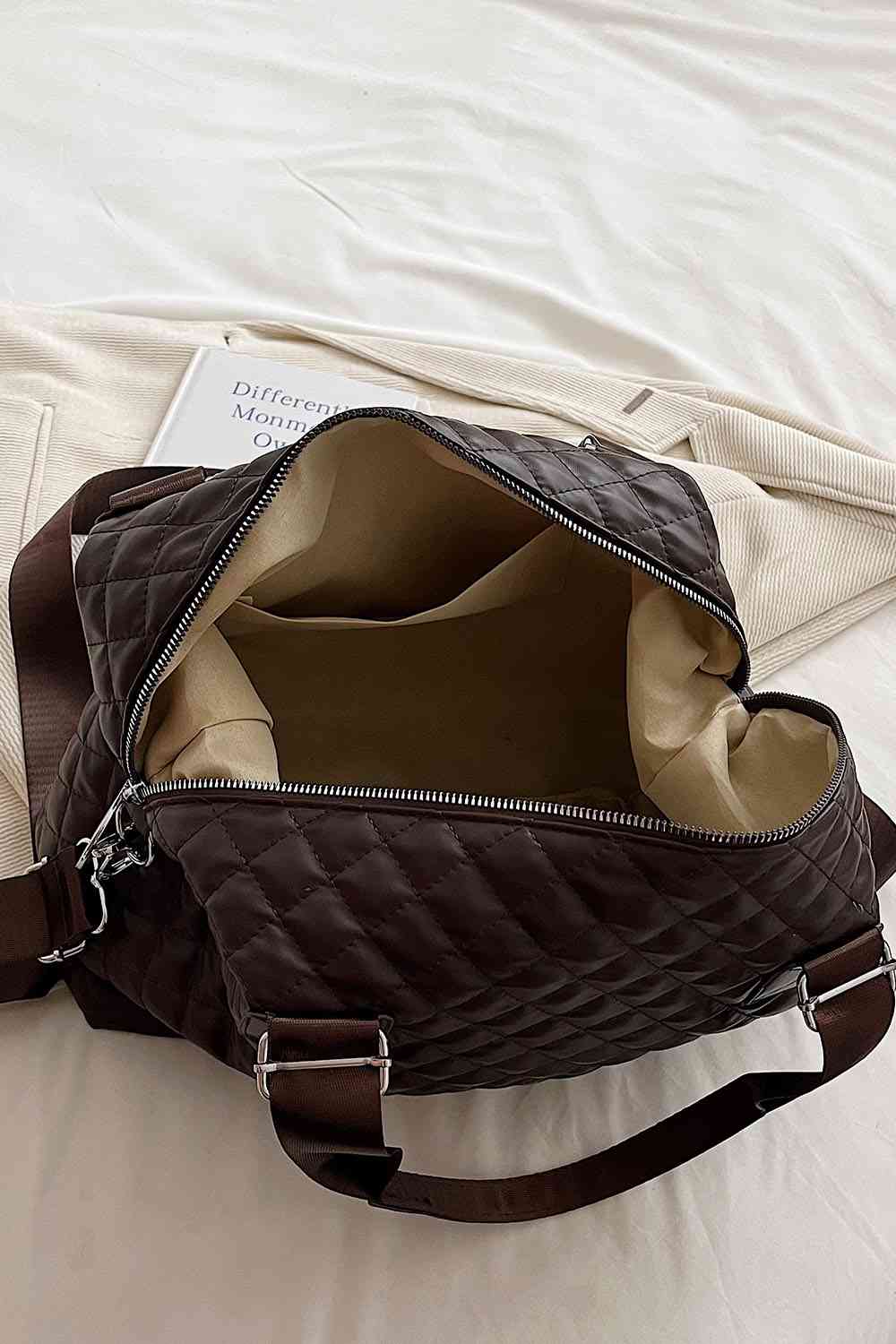 Block Broad Leather Handbag