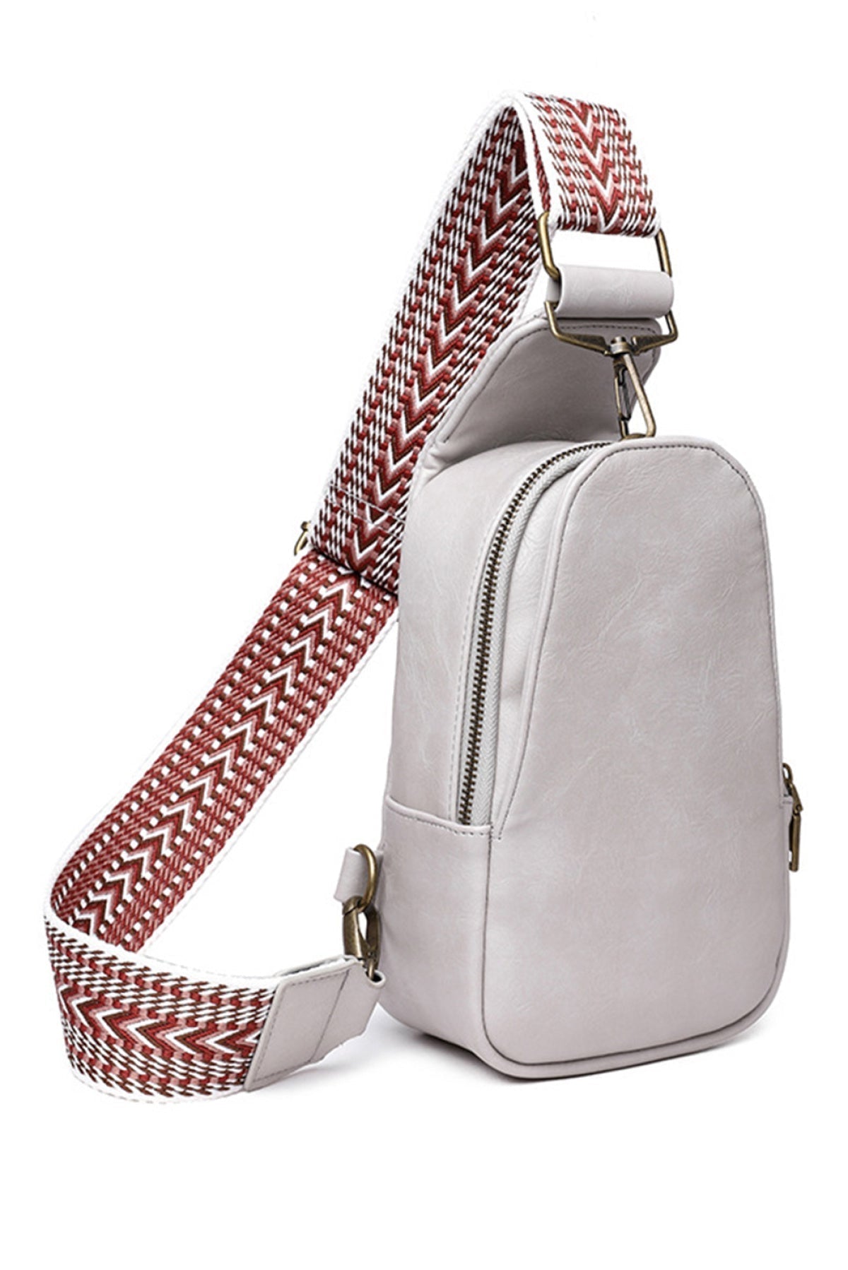 Leather Zipped Crossbody Bag